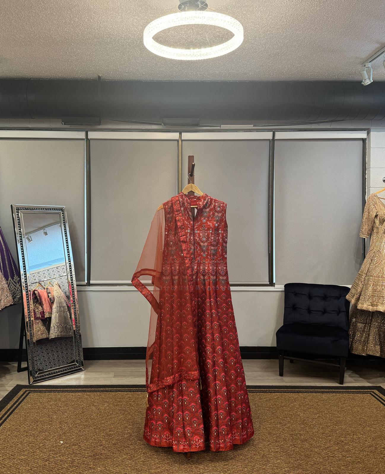 Floral Anarkali Suit