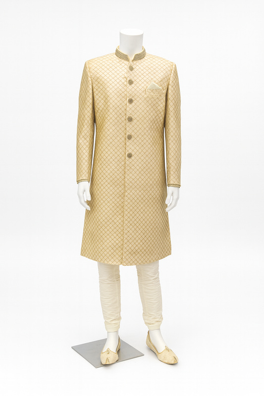 GOLDEN SHERWANI