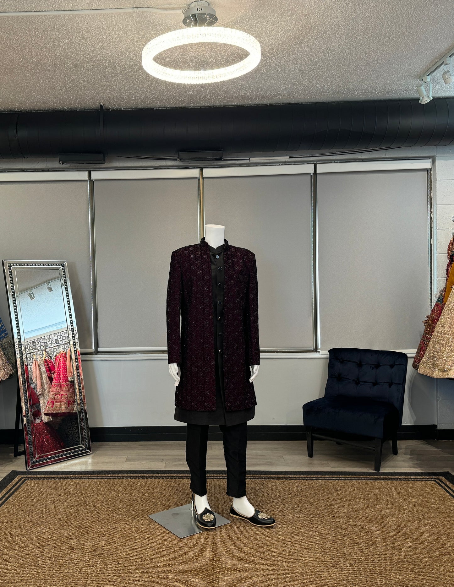 PURPLE SHEWANI