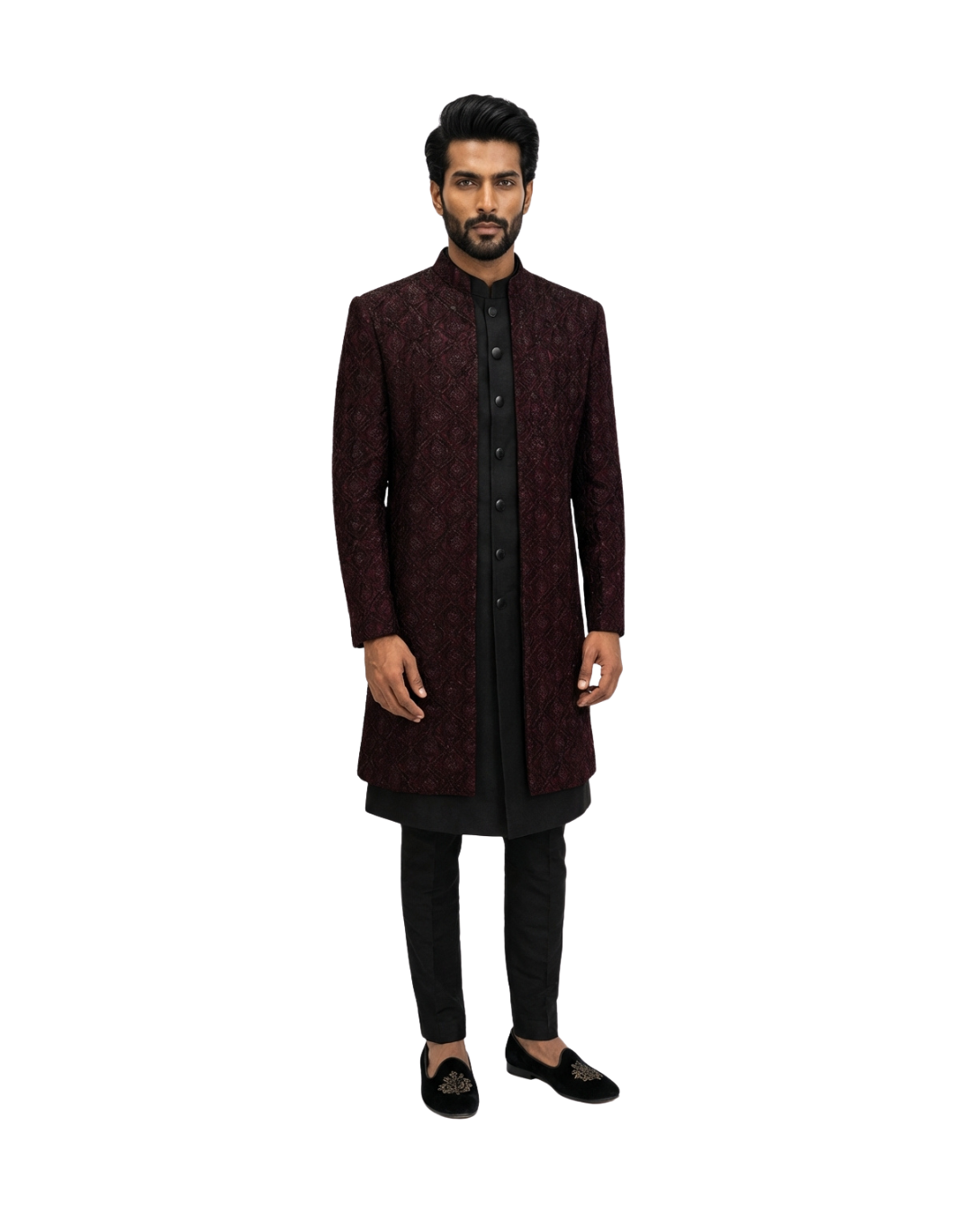 PURPLE SHEWANI
