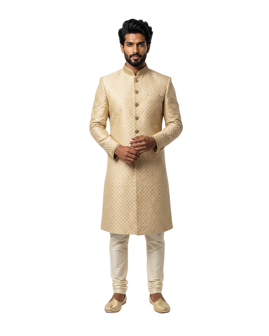 GOLDEN SHERWANI