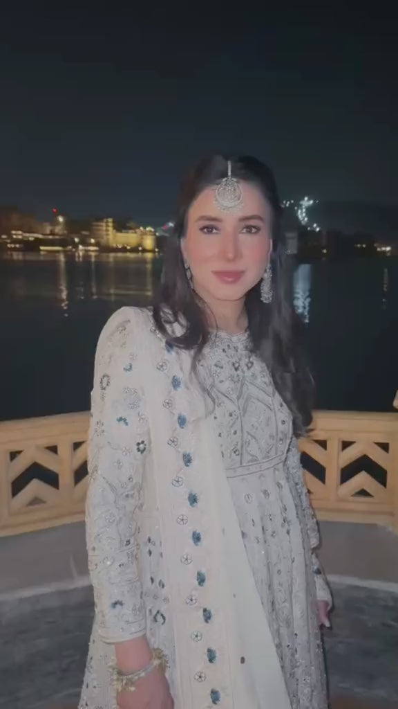 Ethnic Edge client in a custom outfit
